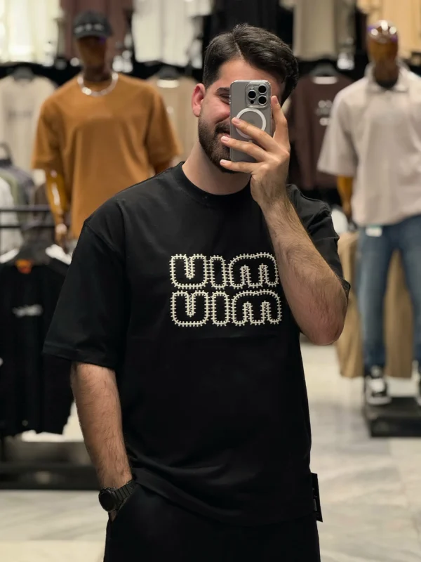 تیشرت اسپرت گلدوزی MIUMIU - Image 3