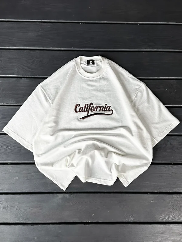 تیشرت باکسی گلدوزی CALIFORNIA - Image 7