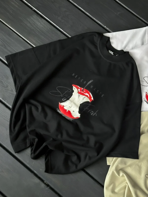 تیشرت باکسی طرح never - Image 8