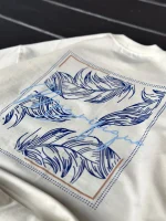 تیشرت باکسی ماکان طرح پر - Image 6